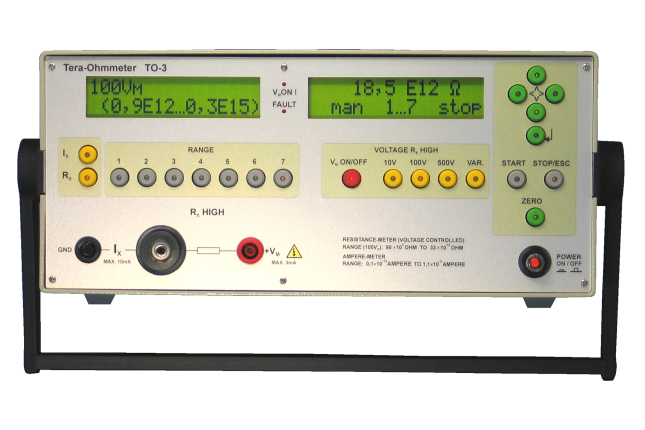 Teraohm- & Ampere-Meter Typ TO-3