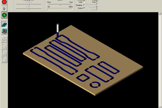 CNC Probekörperfräse Modell C4U / C2U Software